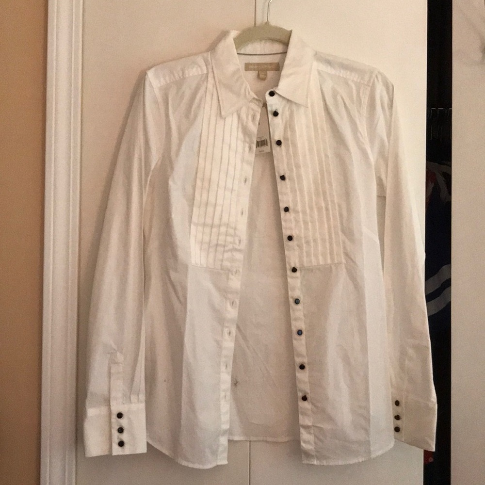 Banana Republic tuxedo shirt - size 6 - w tags